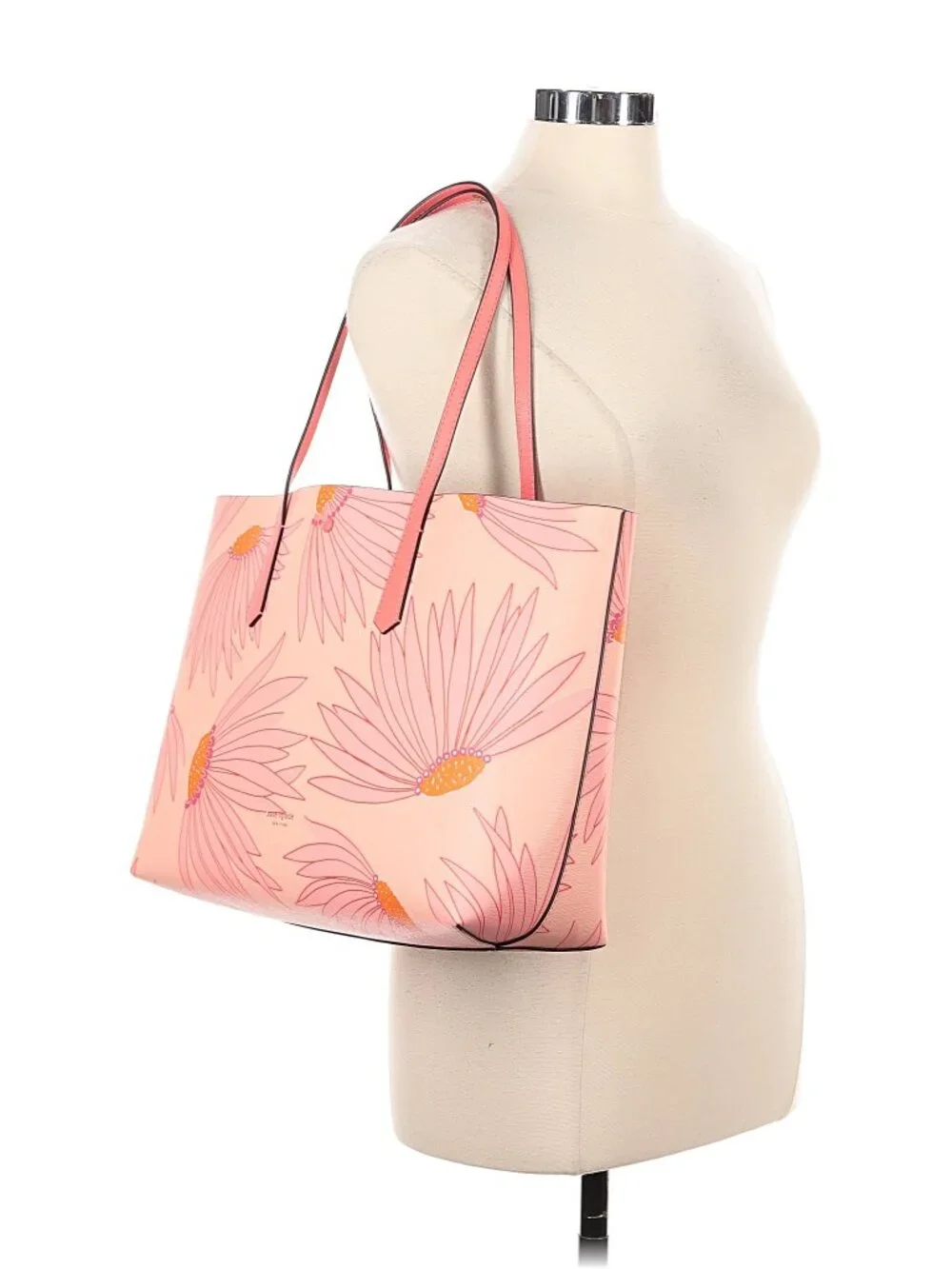 Kate Spade Molly Falling Flower Large Tote w/Pouch Pink